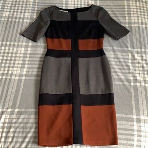 Maggy London Knit Color Block Dress